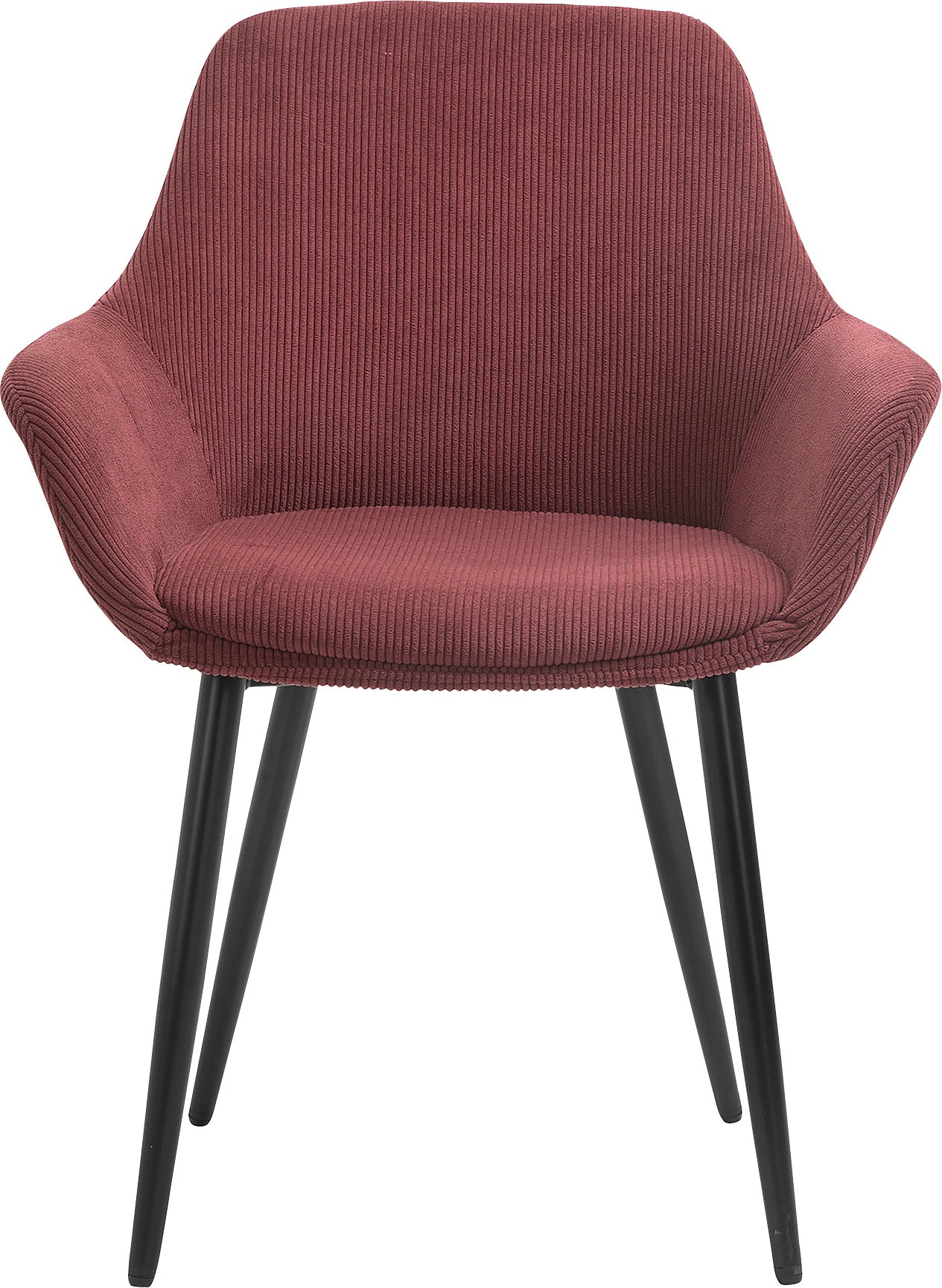 SalesFever Armlehnstuhl »Komfortabler Esszimmerstuhl im zeitlosen Design« (Set) 2 Stk.Bezug in Cord-Optik