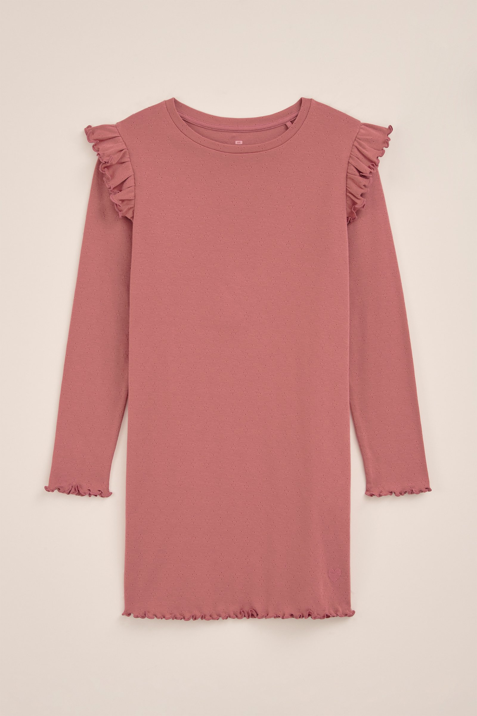 Meisjes nachthemd met ruches WE Fashion Lichtroze