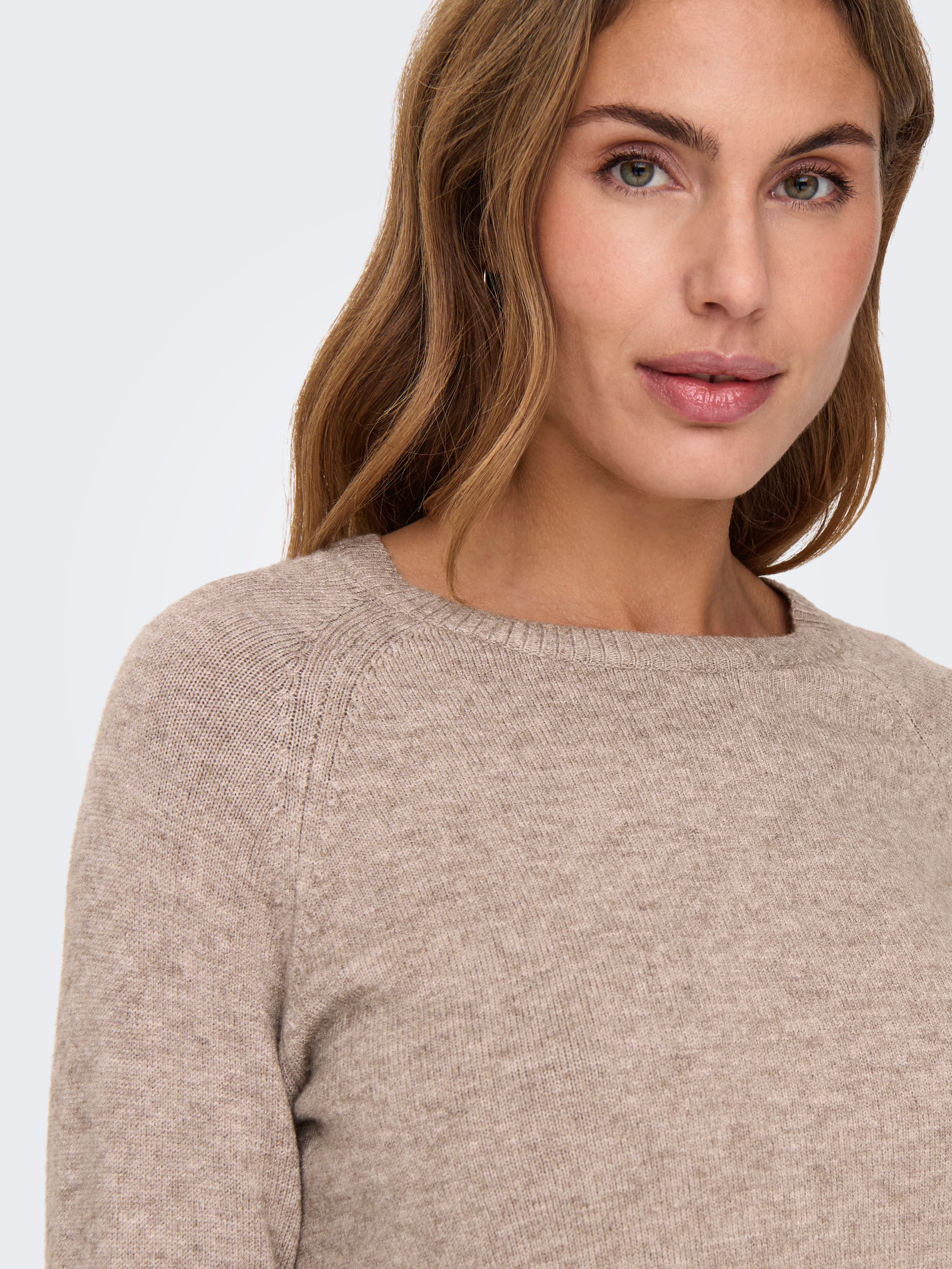 ONLLESLY Strickpullover Beige