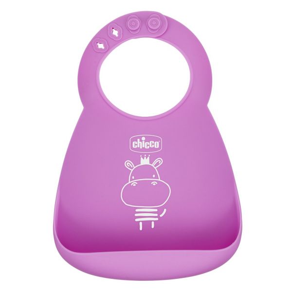Chicco Babete Silicone Rosa 6m