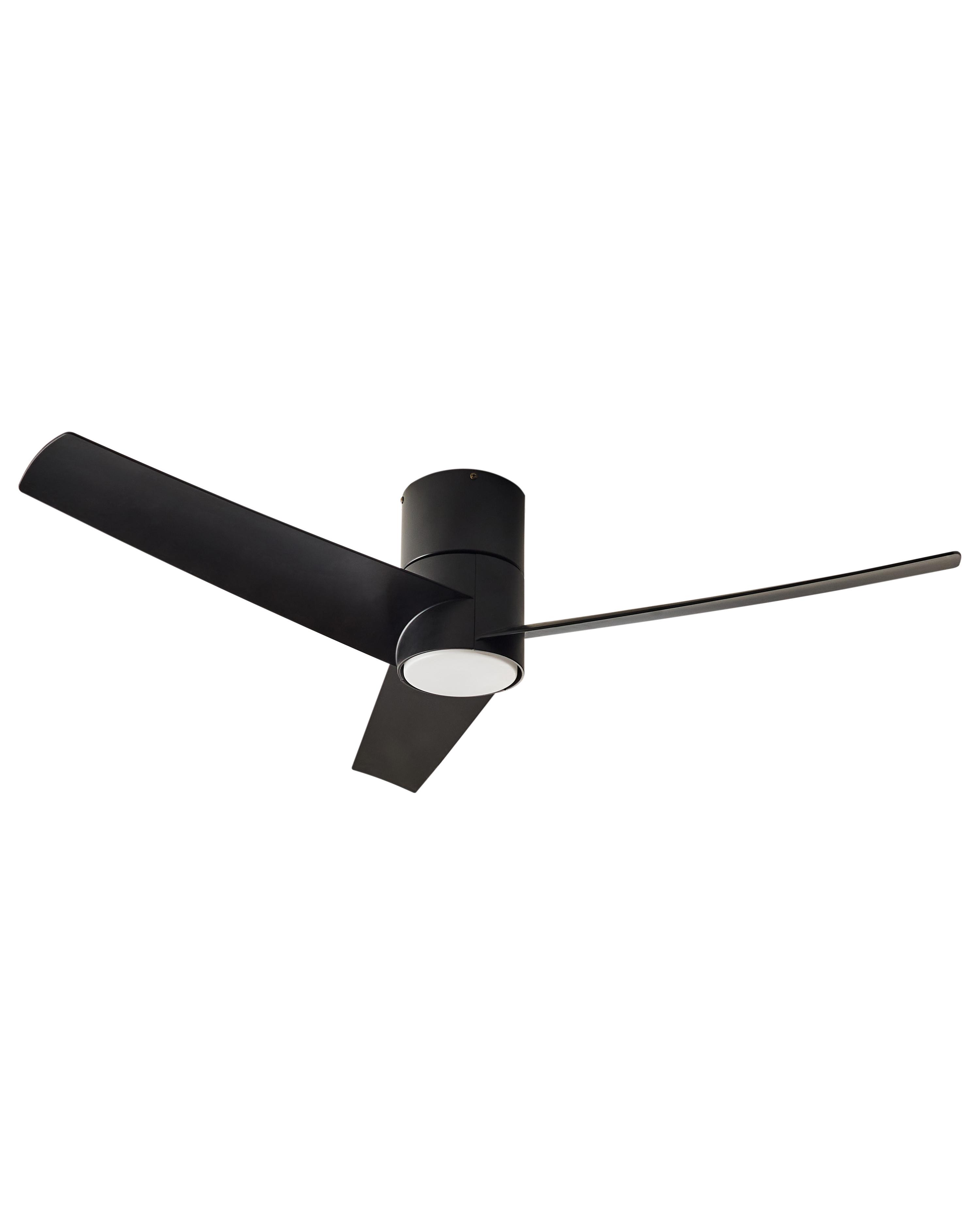 Plafondventilator met verlichting CANETE met afstandsbediening LED Zwart