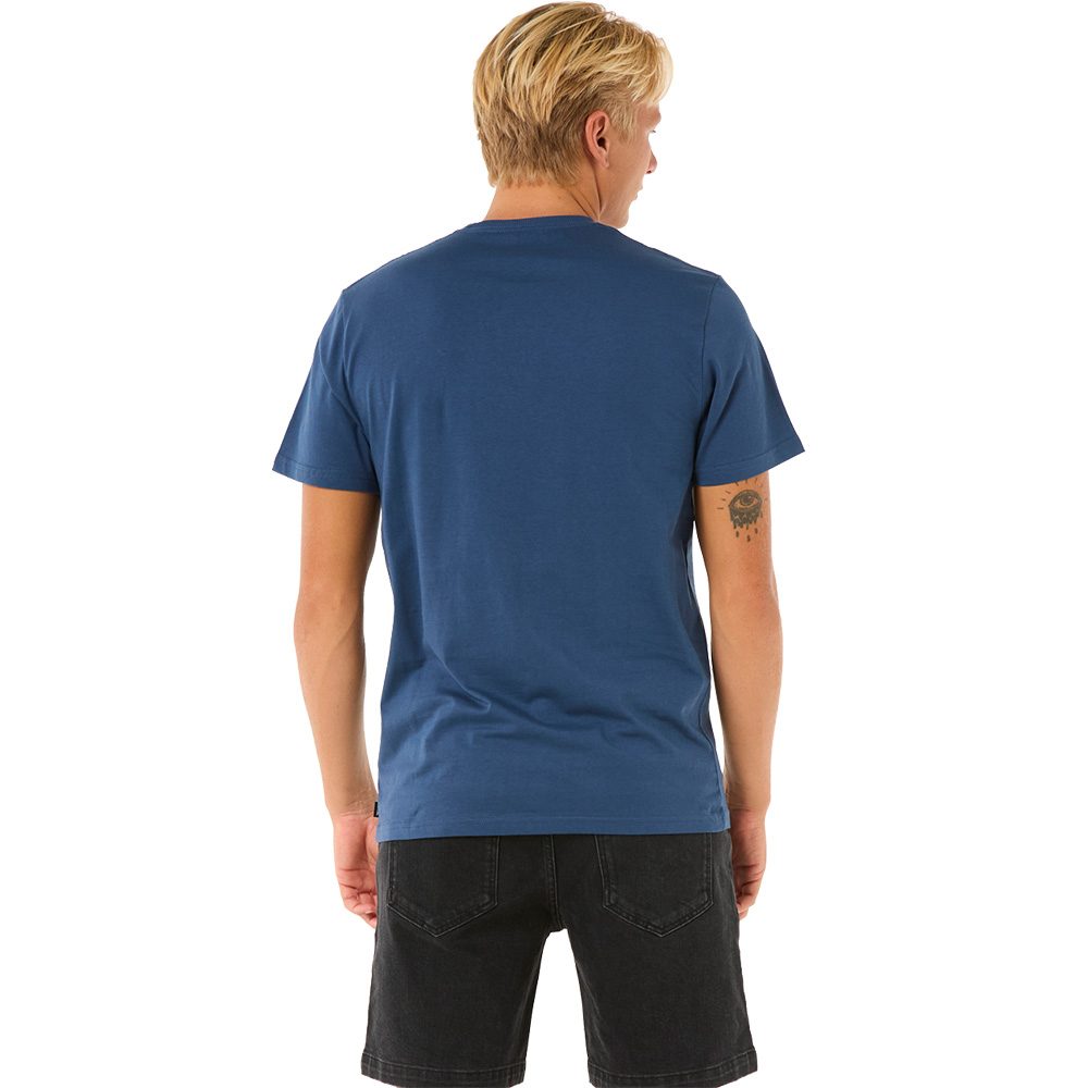 Rip Curl Surf Paradise Badge Update T-Shirt Herren washed navy
