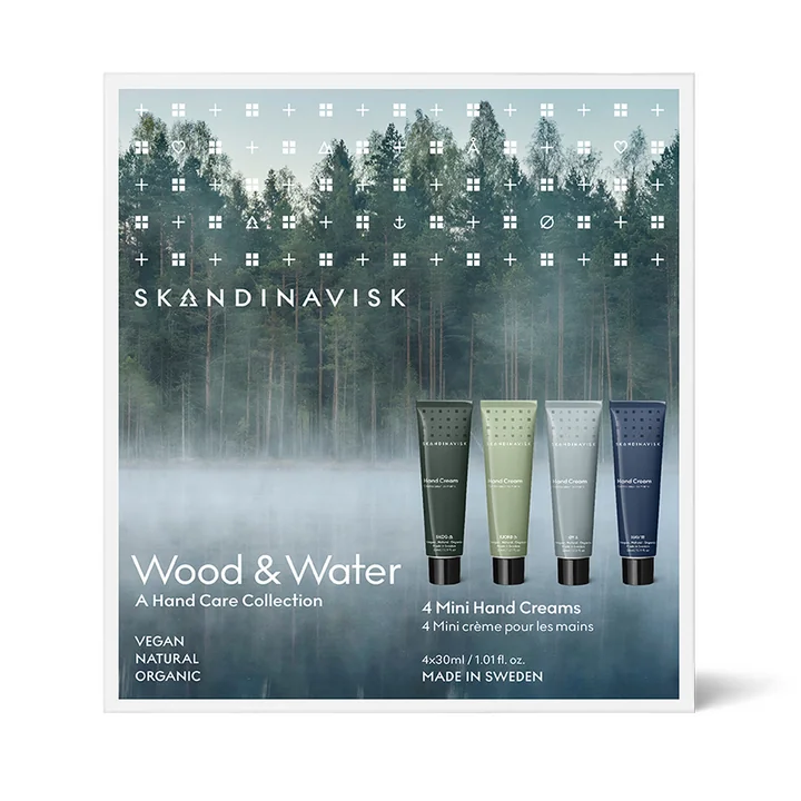 Skandinavisk - Wood & Water Handcremeset (4er-Set)