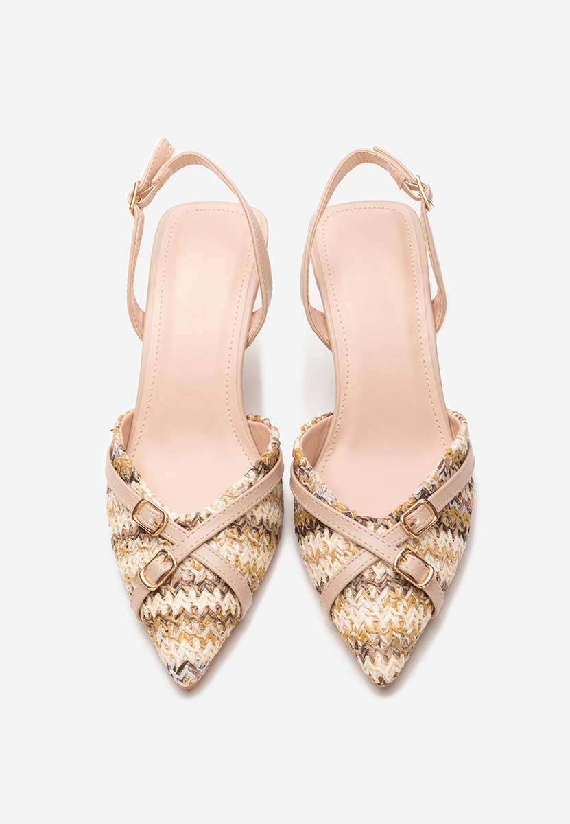 Chaussures à talon fin kaki Jolene