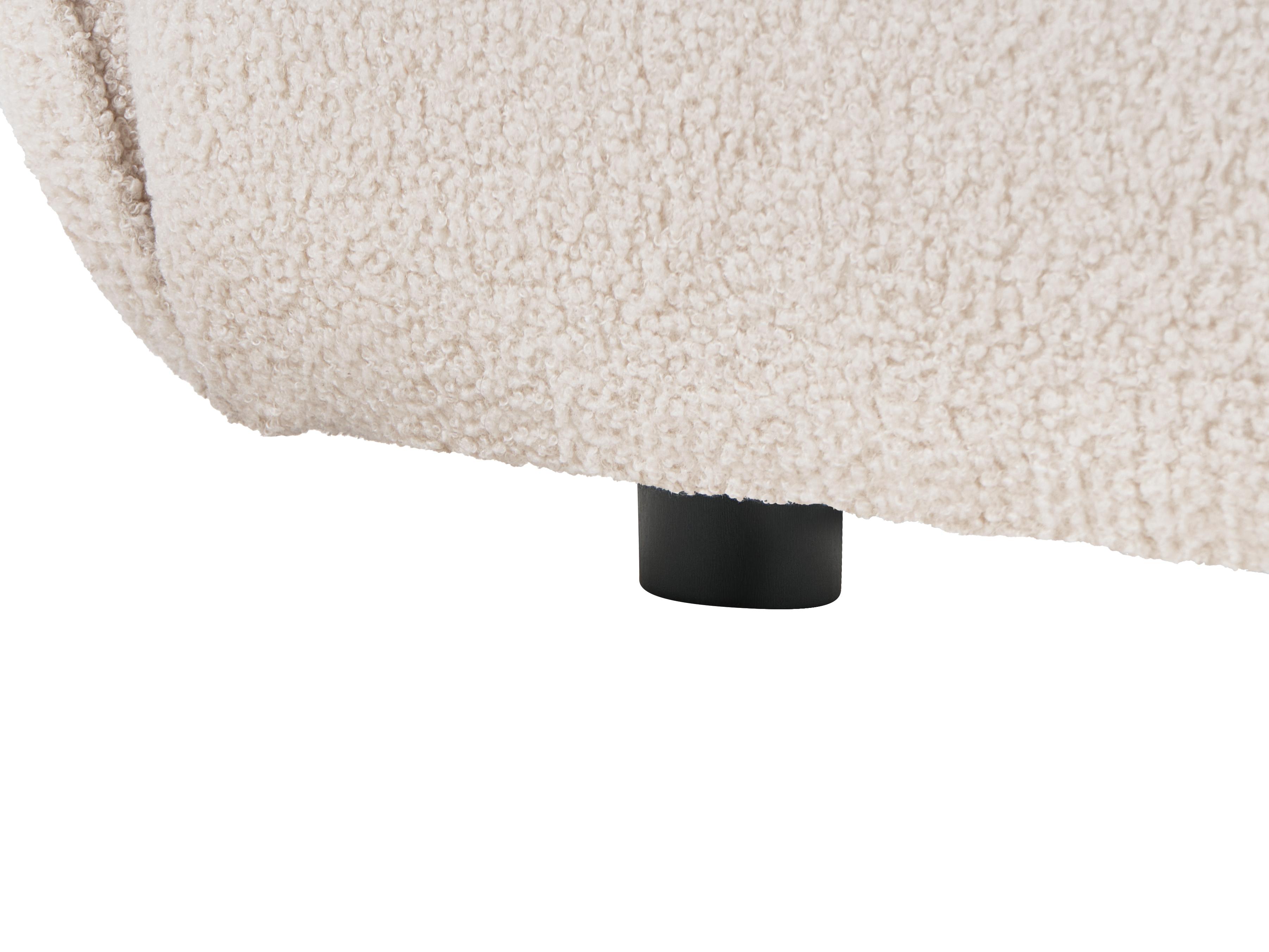 Modulaire U-vormige bank 8-zits MESNALI Bouclé Gebroken wit