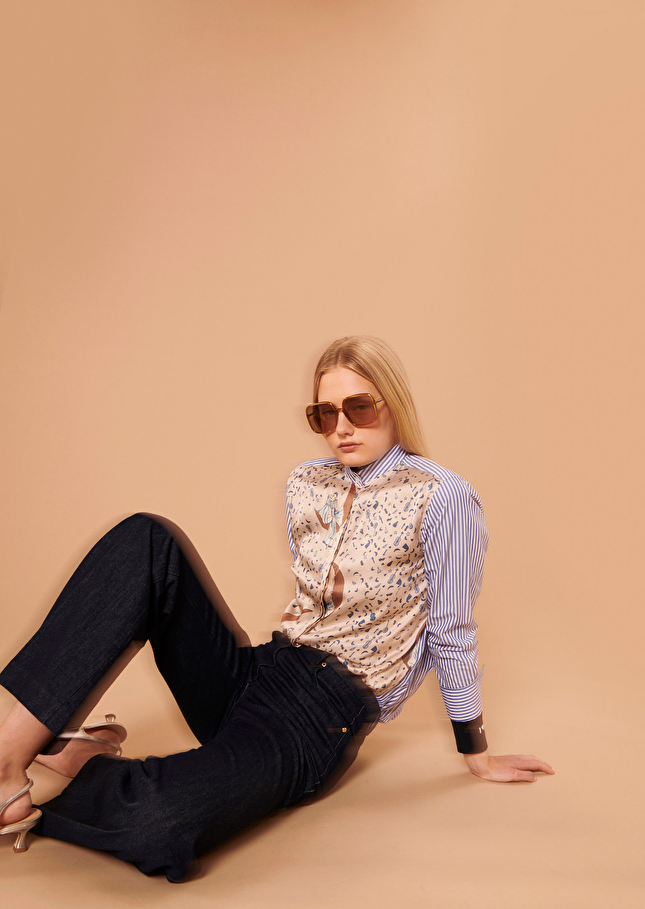 Pantalon Jeromebleu marine en denim