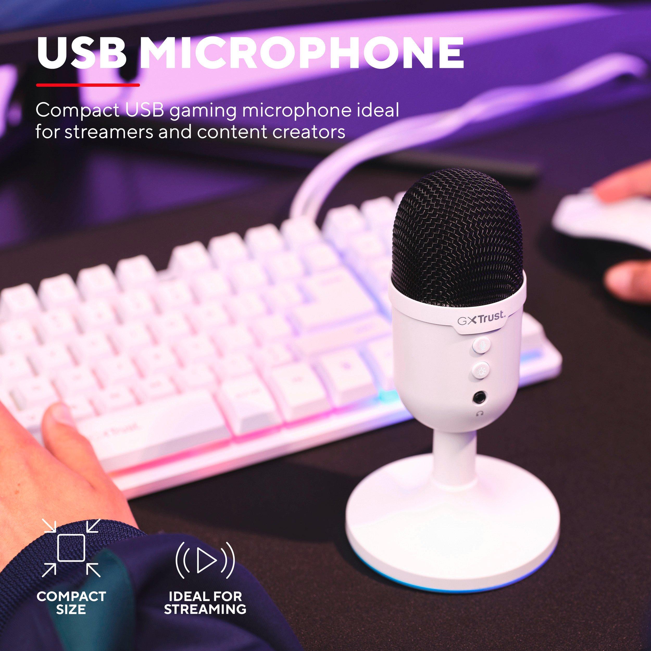 Trust GAME GXT 234 Yunix Microphone White