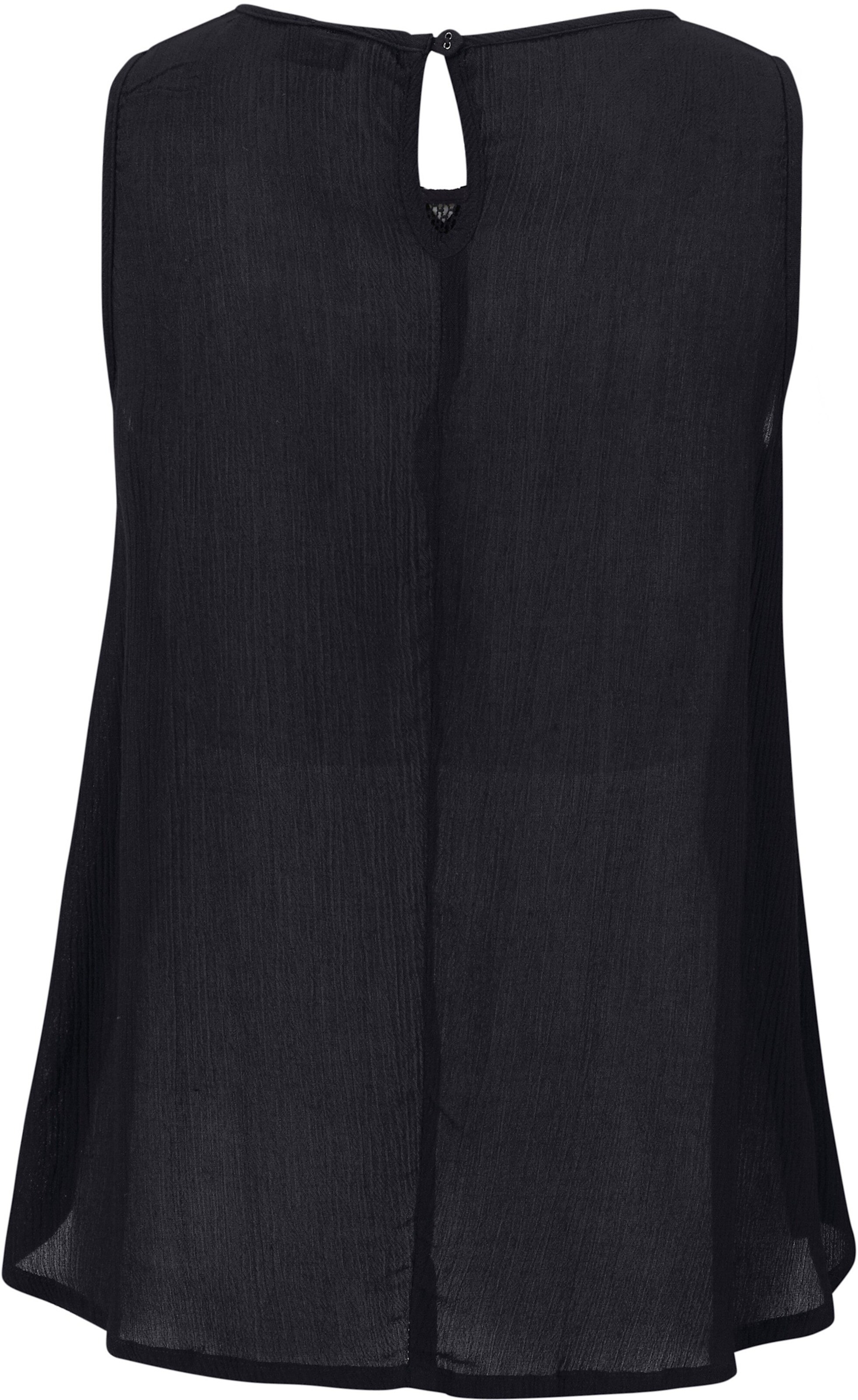 Buffalo Crepebluse in schwarz