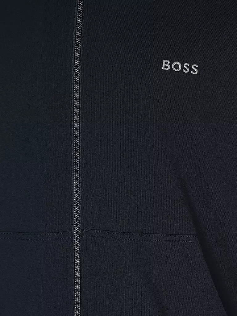 BOSS Loungewear Sweatjacke  dunkelblau