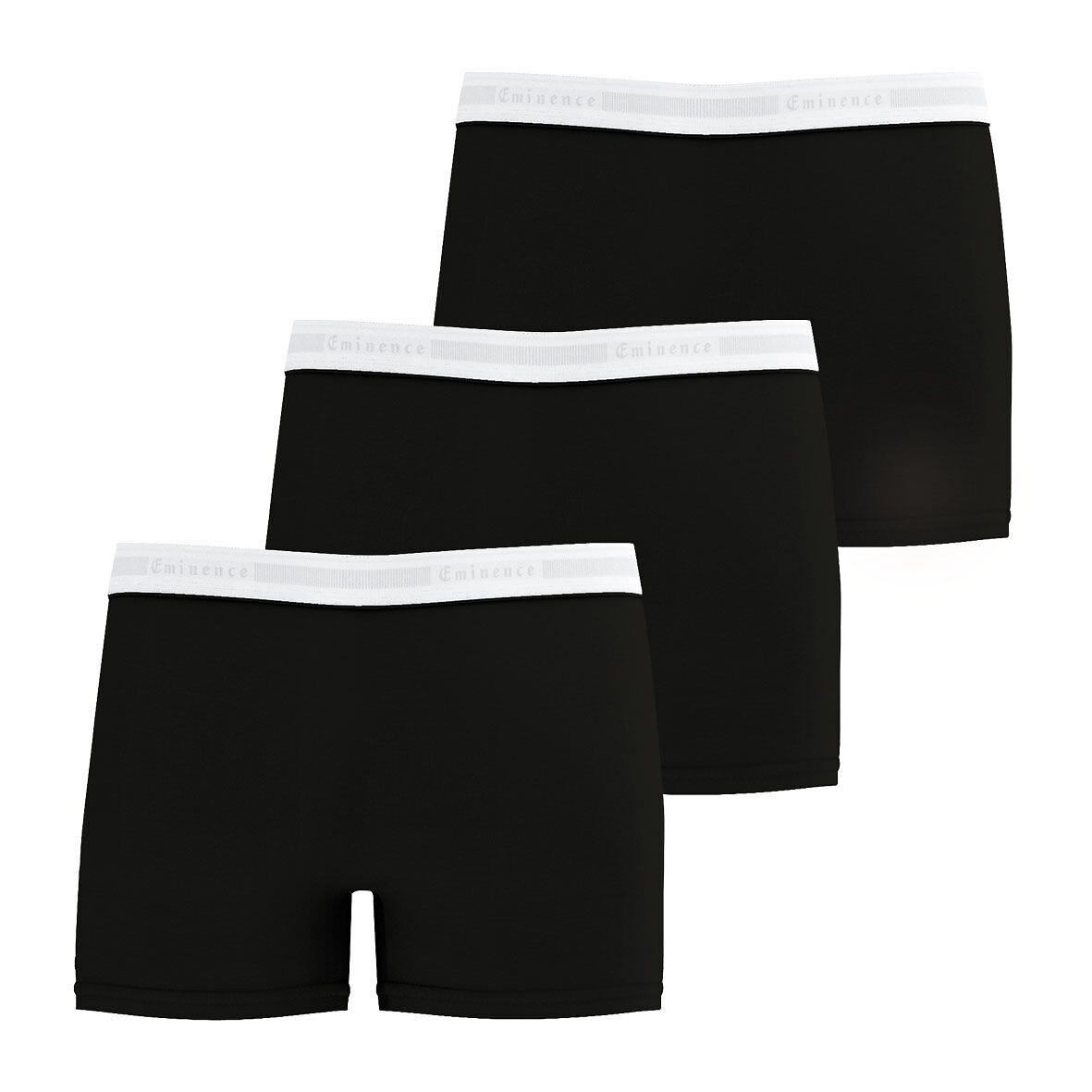 EMINENCE<br>Conjunto de 3 cuecas boxer lisas de alfaiate