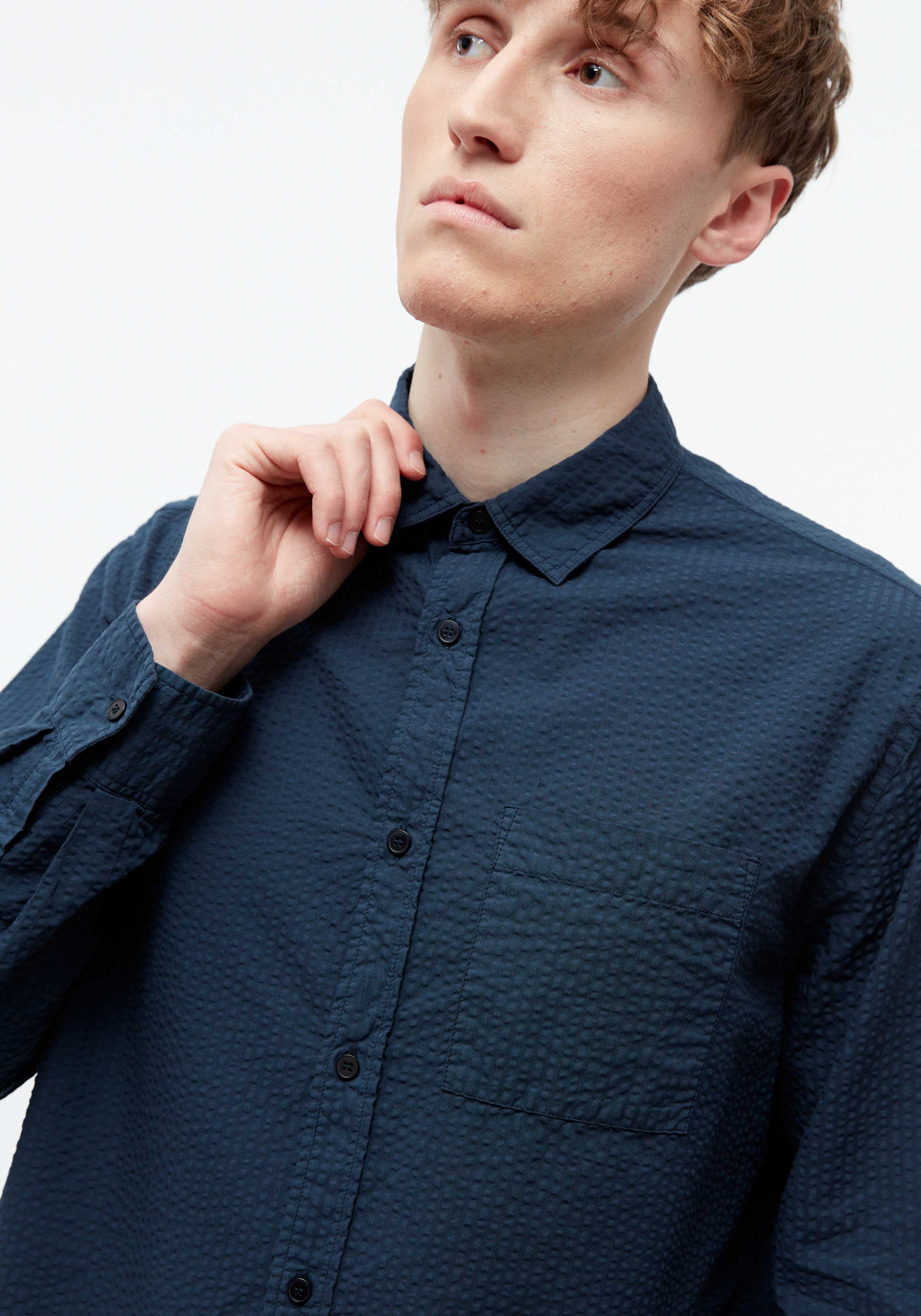 Givn Berlin Hemd GBYuval Midnight Blue (Structure)