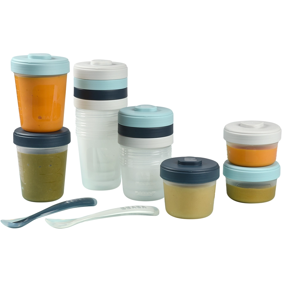 BEABA® erstes Mahlzeiten Set + Löffel 1. Altersstufe
