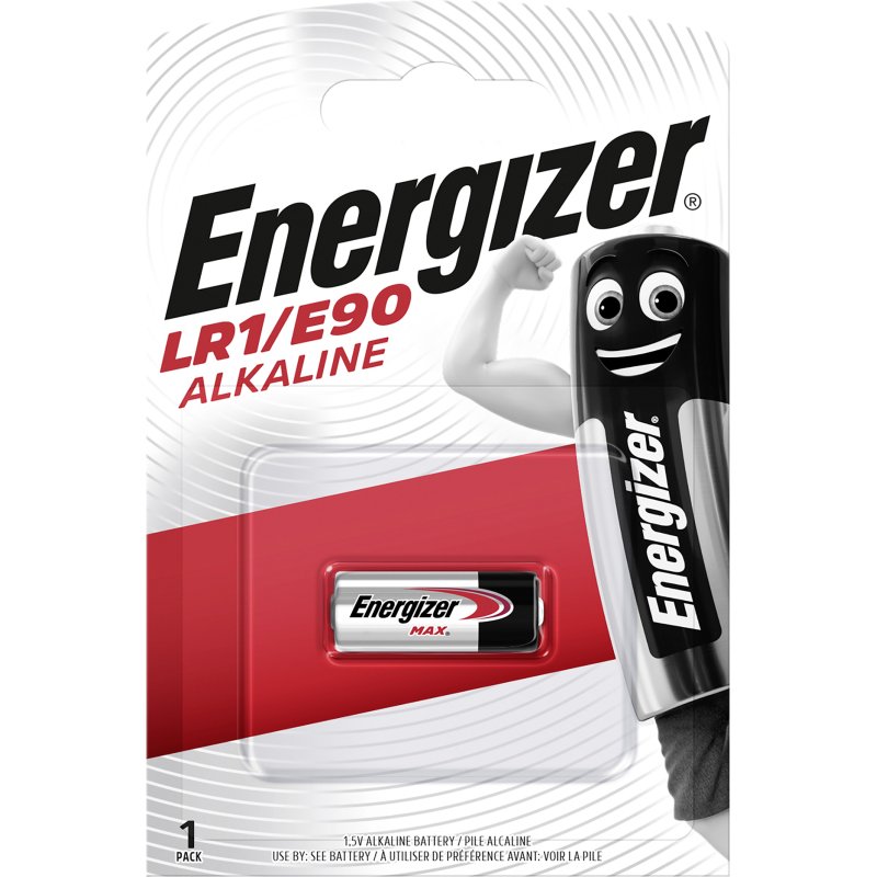 Energizer LR1/E90  - Pack de 1 piles bâton Alcalines LR1/E90 - 1,5V