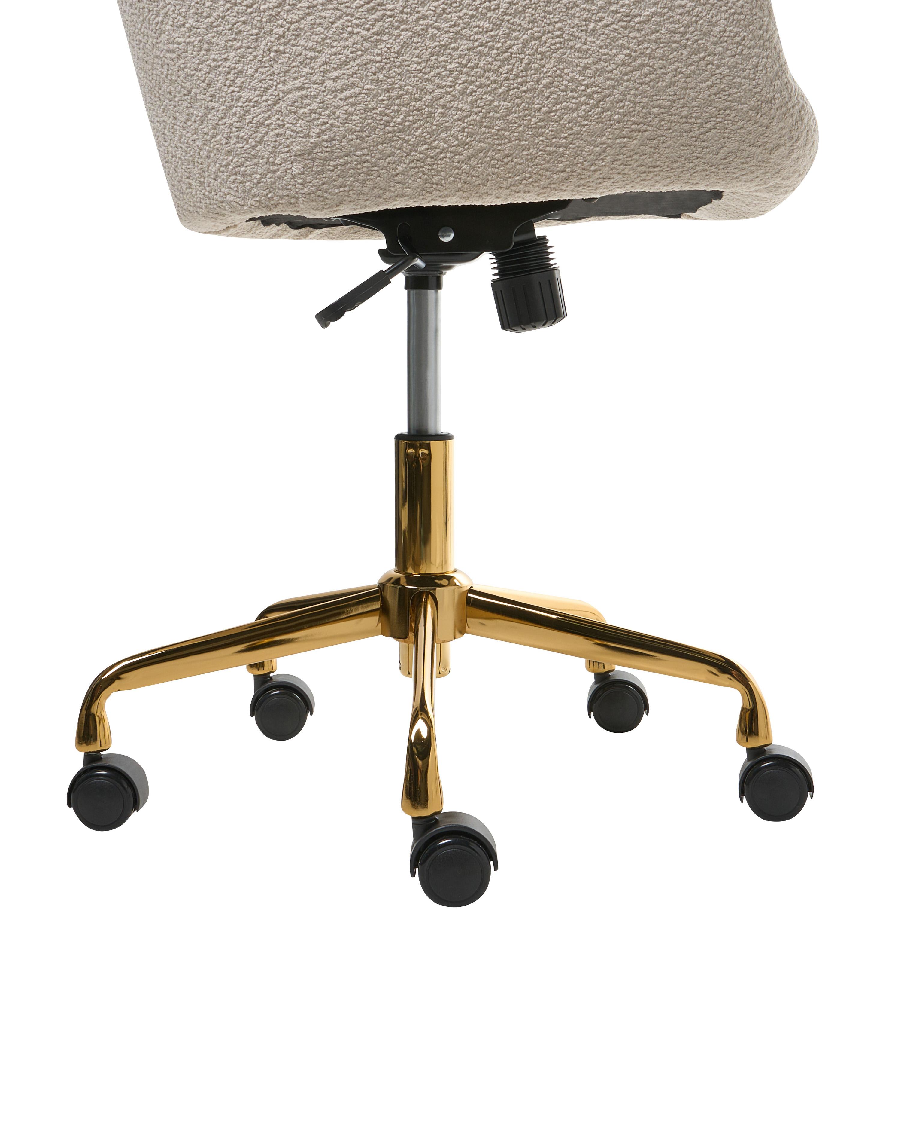 Bureaustoel PALMDALE Bouclé Lichtbeige