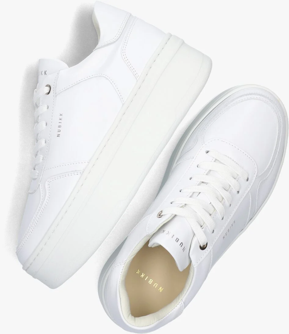 NUBIKK witte nubikk lage sneakers bayou platform