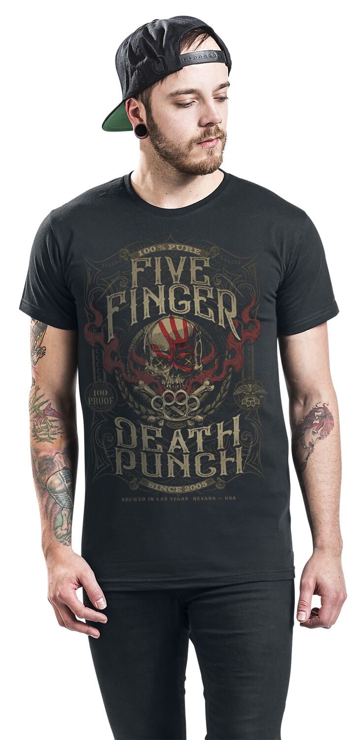 100 Proof T-shirt | Five Finger Death Punch T-Shirt Manches courtes