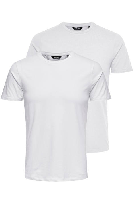 Only & Sons witte heren t-shirt