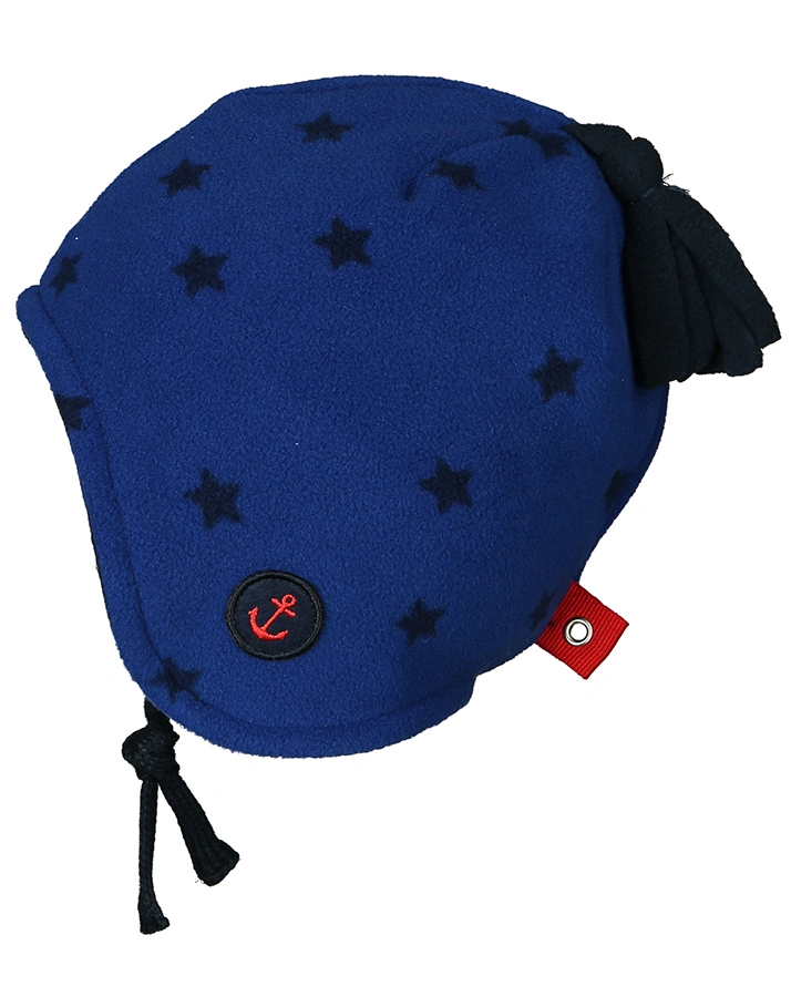Fleece-Mütze STARS in dunkelblau