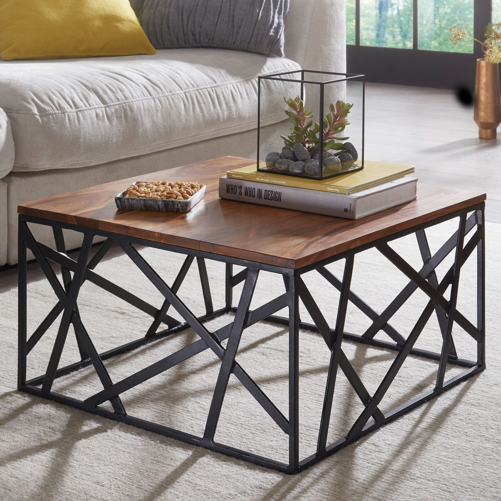 Couchtisch - Sheesham massiv - 60 cm