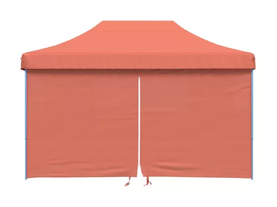 Tente de réception pliable escamotable avec 4 parois latérales