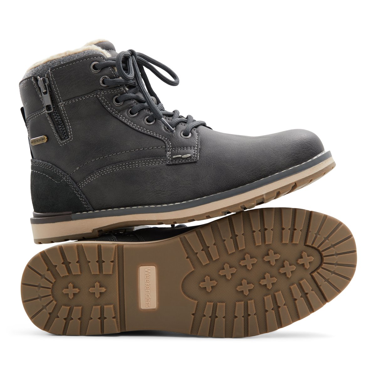 WEEKENDERS-Astiac-Bottes - Talon plat - Gris