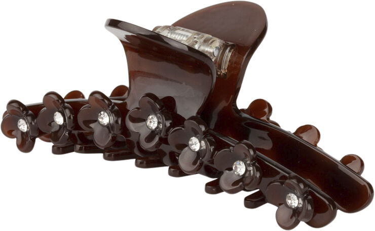 Sui Ava Bright Flower Clip Chocolate