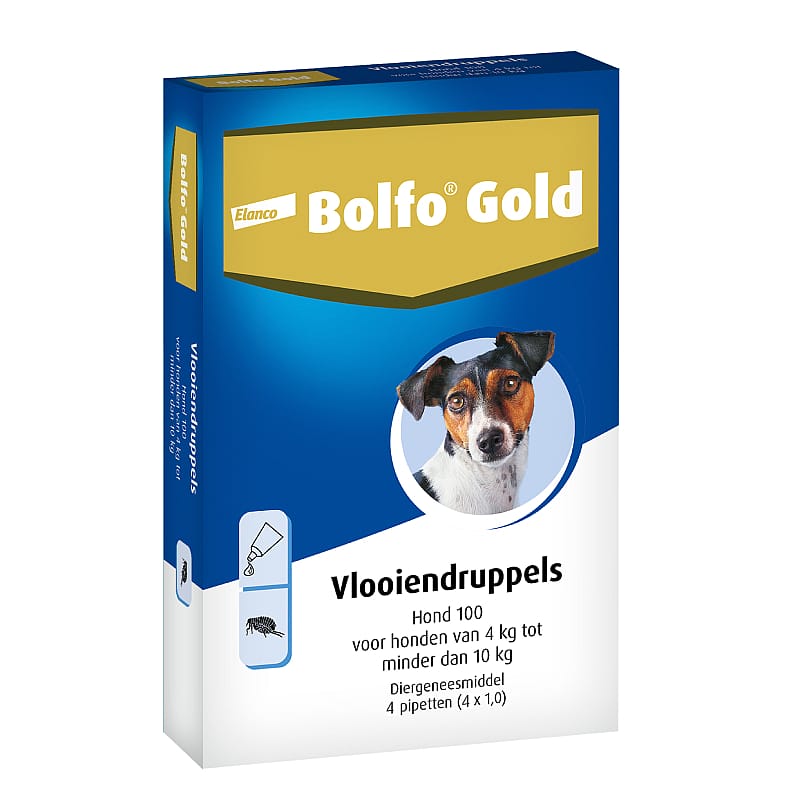 Bolfo Gold hond 40 tot 4 kg 2 pipetten