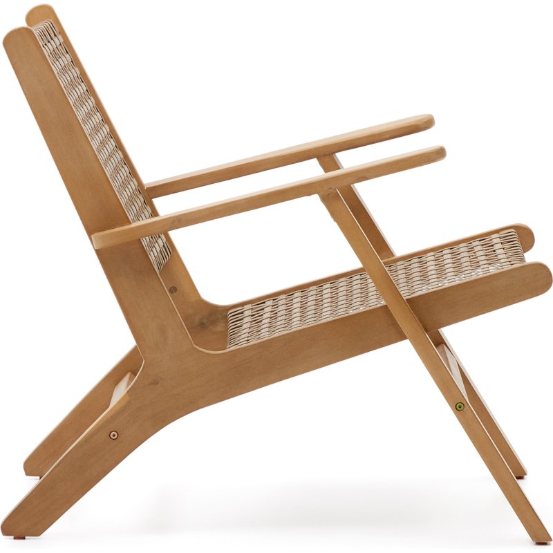 Fauteuil Grignoon - osier tressé - bois d'acacia massif