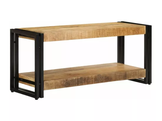 Meuble TV 90 x 30 x 40 cm Bois de manguier massif