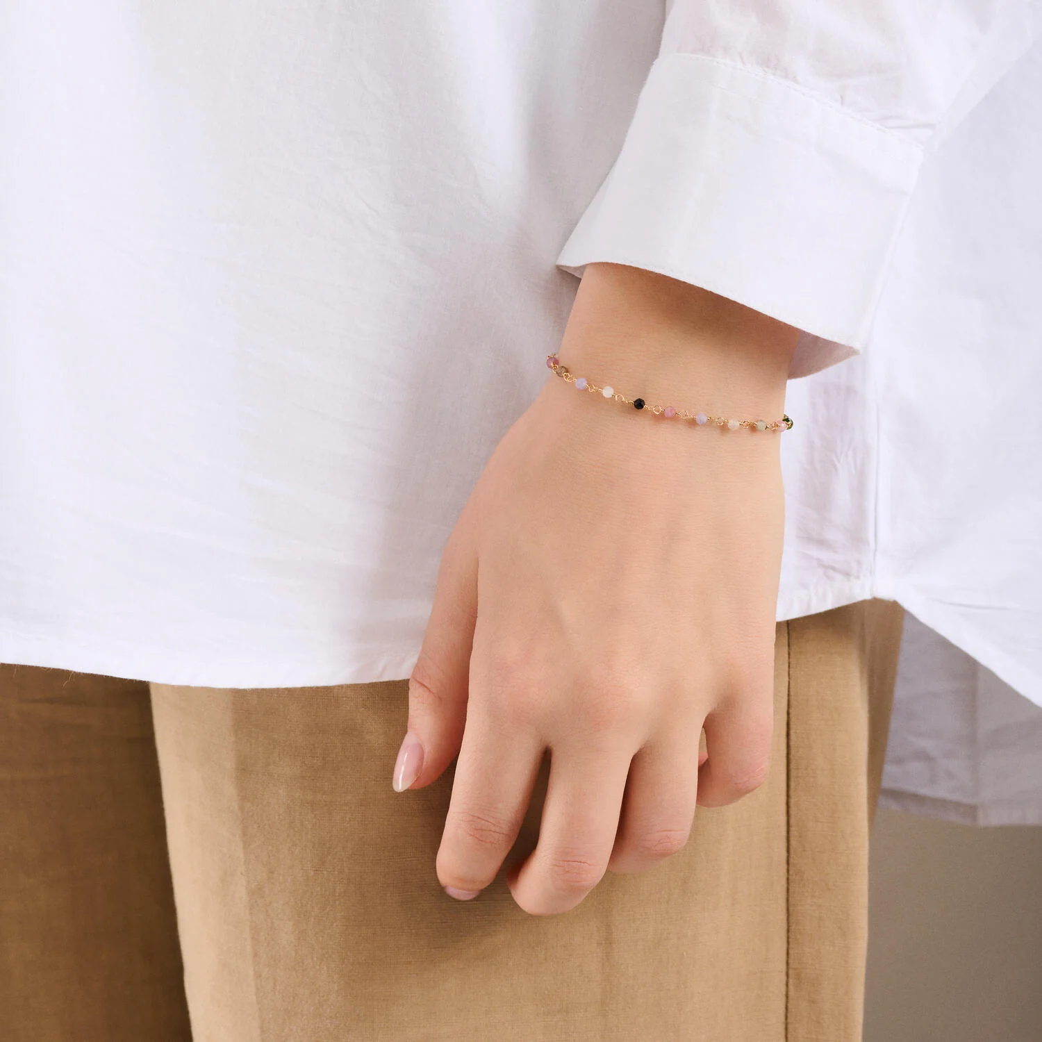 Pernille Corydon  Shade armbånd, forgyldt - 15-18 cm.