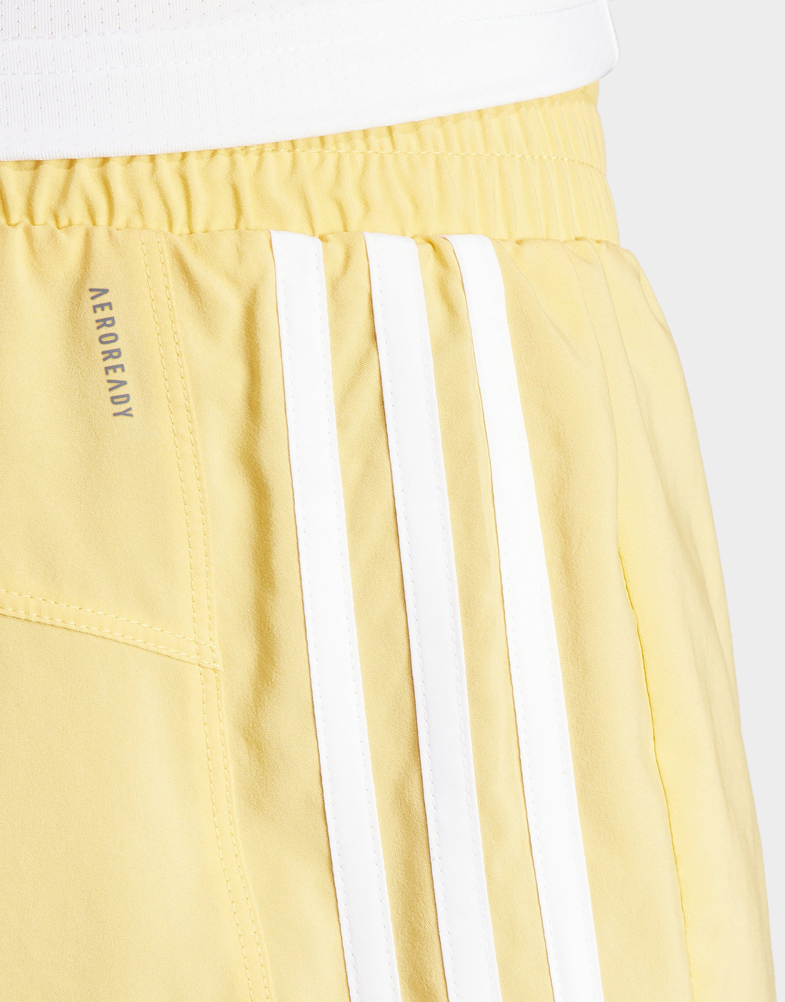 adidas Short de training taille haute toile Pacer 3 bandes