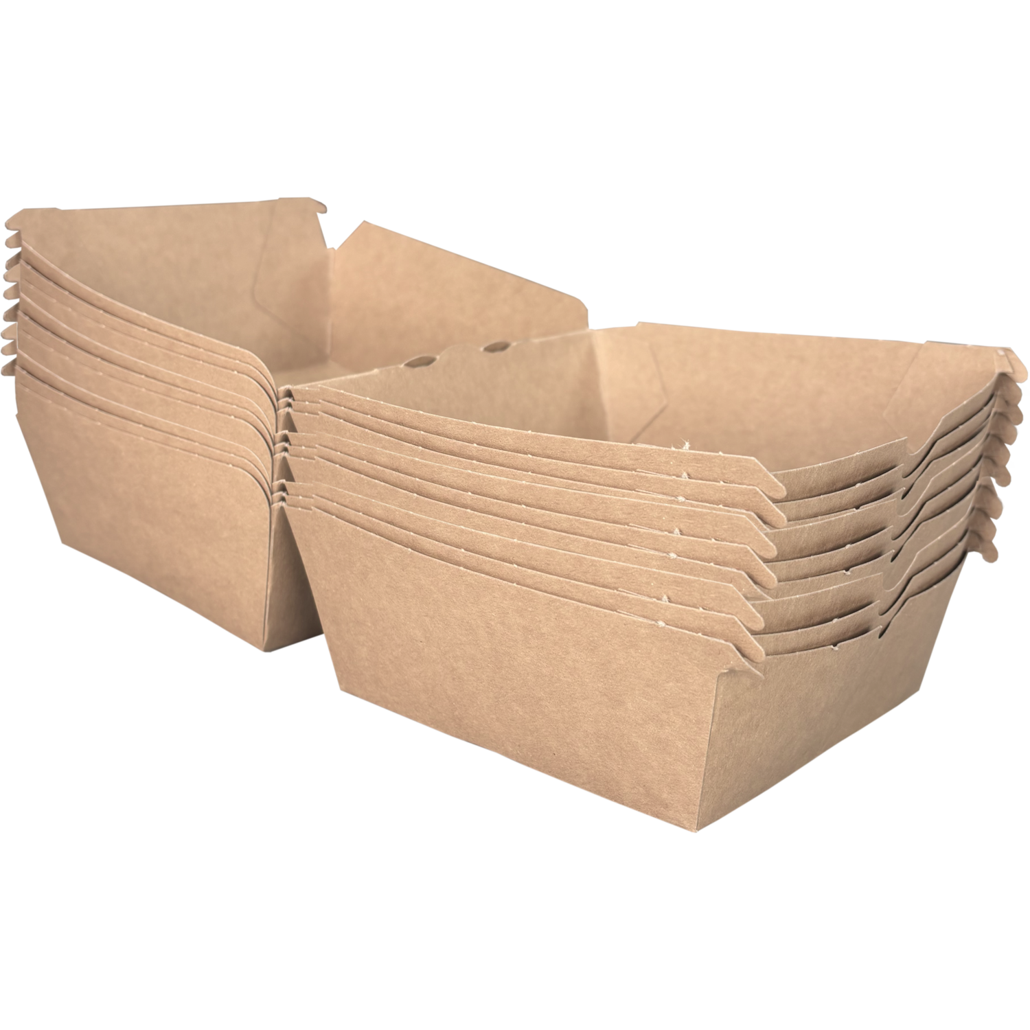 Bak, Karton, hamburgerbox, 120x120x100mm, bruin