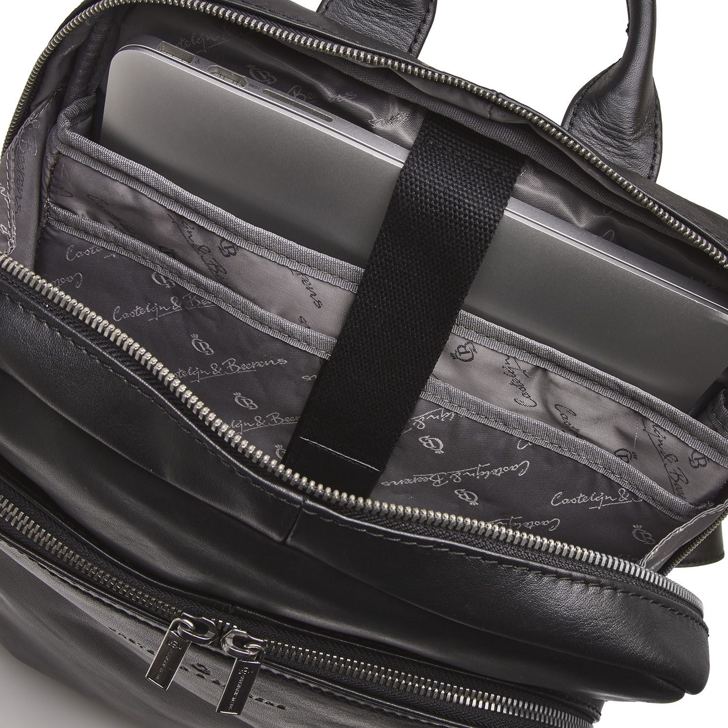 Castelijn & Beerens Firenze Laptop Rugzak 15,6 inch + Tablet RFID Zwart