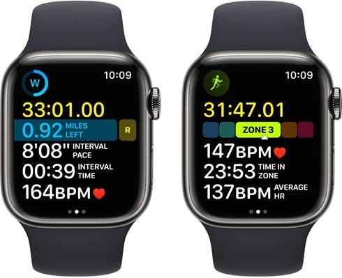 Apple Watch Series 8 GPS   Cellular 41mm Graphite Stainless Steel Case with Midnight Sport Band - Regular