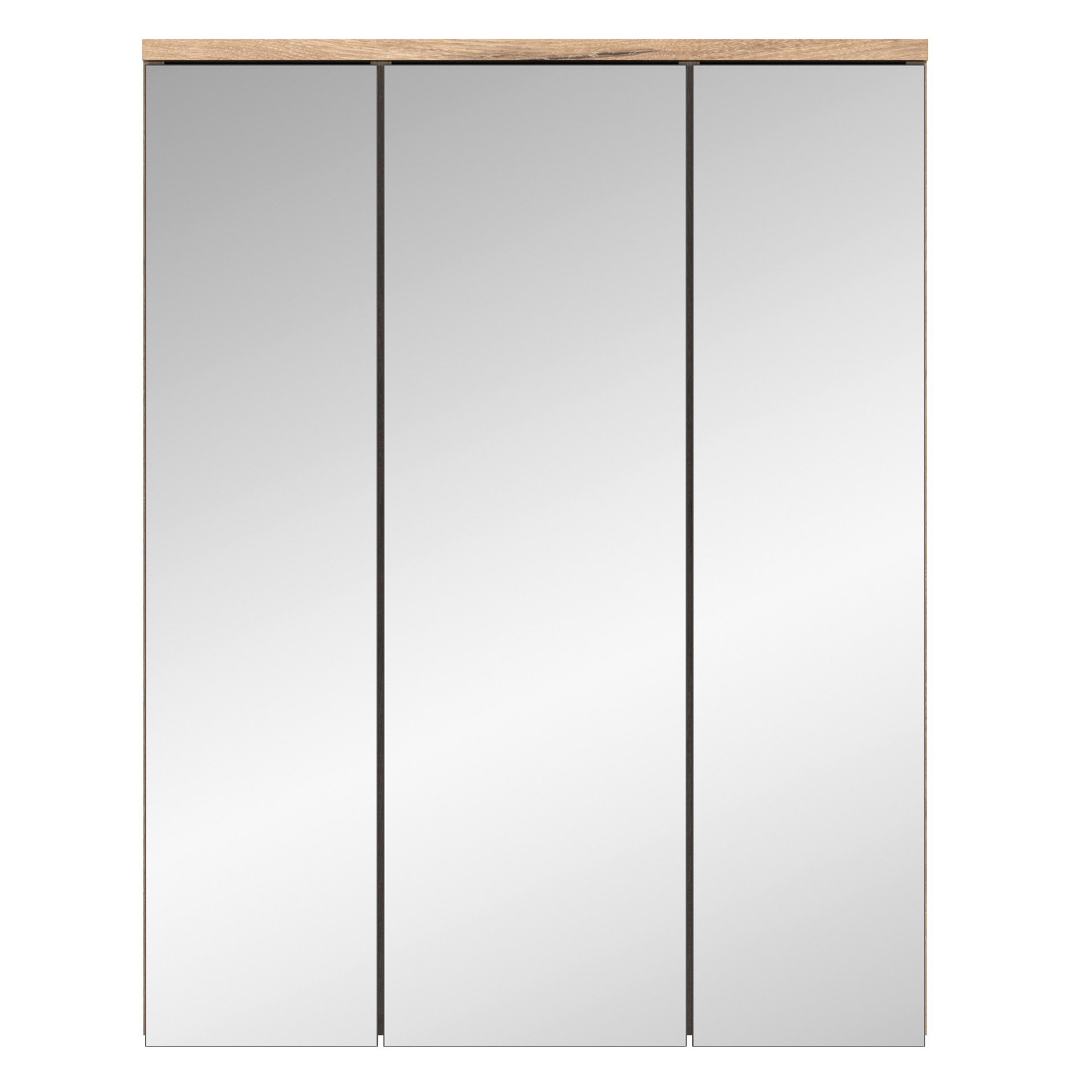 Spiegelschrank MASON - Nox Oak - mit Beleuchtung - 60 cm