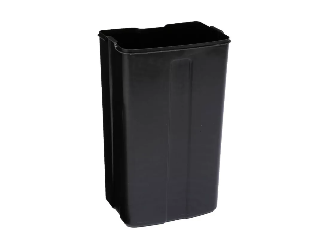 Poubelle 30 Litres en Métal Noir ouverture à pédale