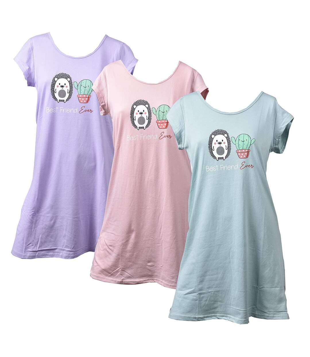 Chemise de nuit femme LITTLE UNICORNE LINE C03 Pack de 3