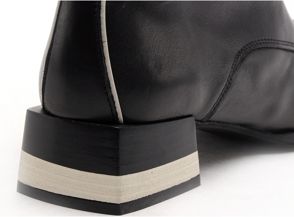Nemonic boots bottine plates femme 2344 noir