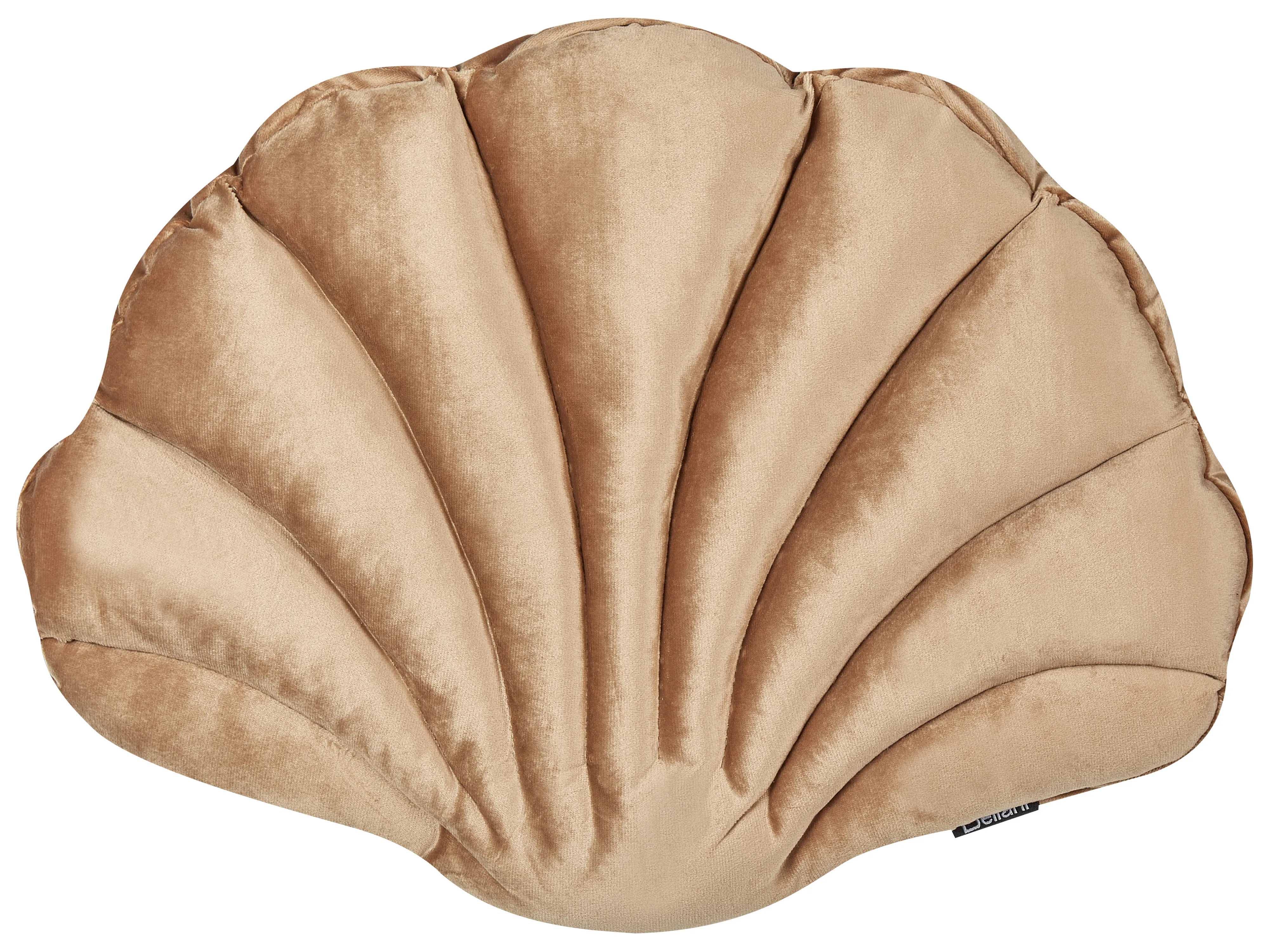Sierkussen CONSOLIDA Fluweel 47 x 35 cm Zandbeige effen