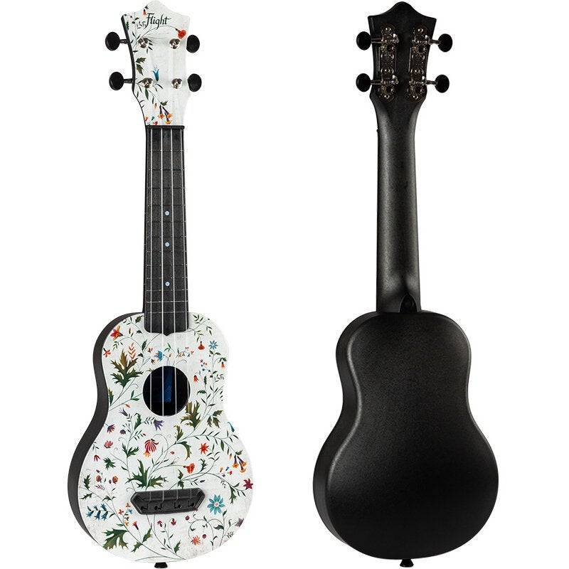 Flight Ultra Travel Series UTS-40 Flower kunststof sopraan ukelele met hoes