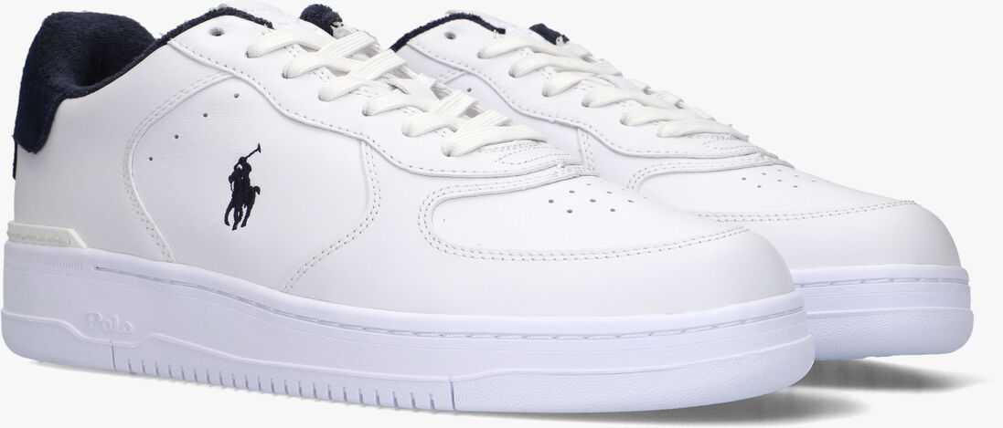 witte polo ralph lauren lage sneakers master court