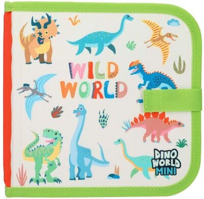 DinoWorld Fargeleggingsbok Mal og Visk Ut