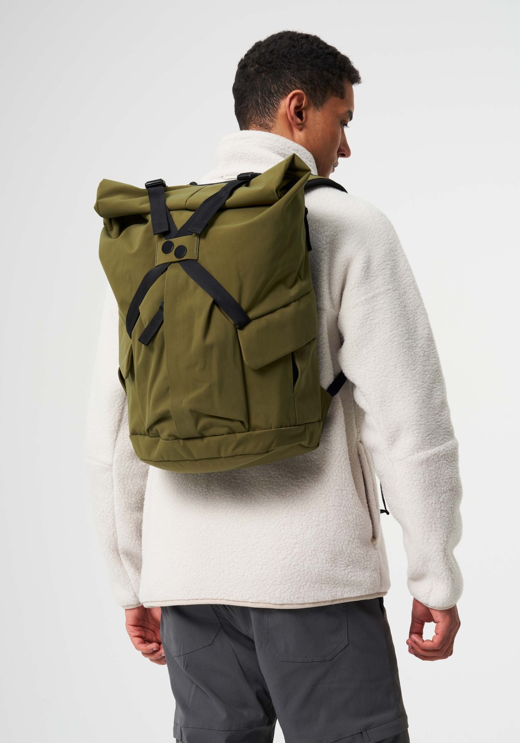 Pinqponq Rucksack Kross Backpack Solid Olive