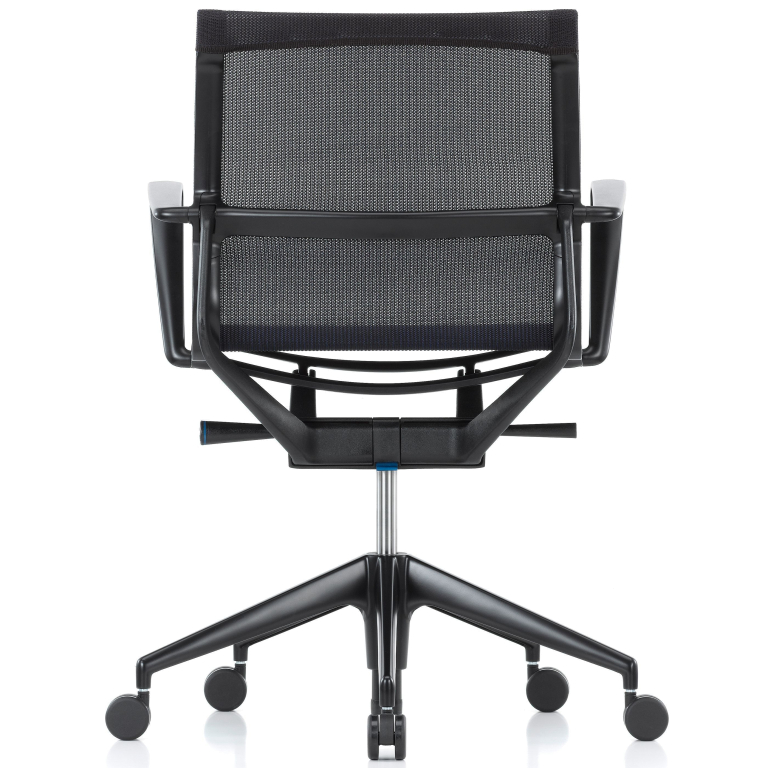 Vitra Physix bureaustoel zwart onderstel Trioknit silver