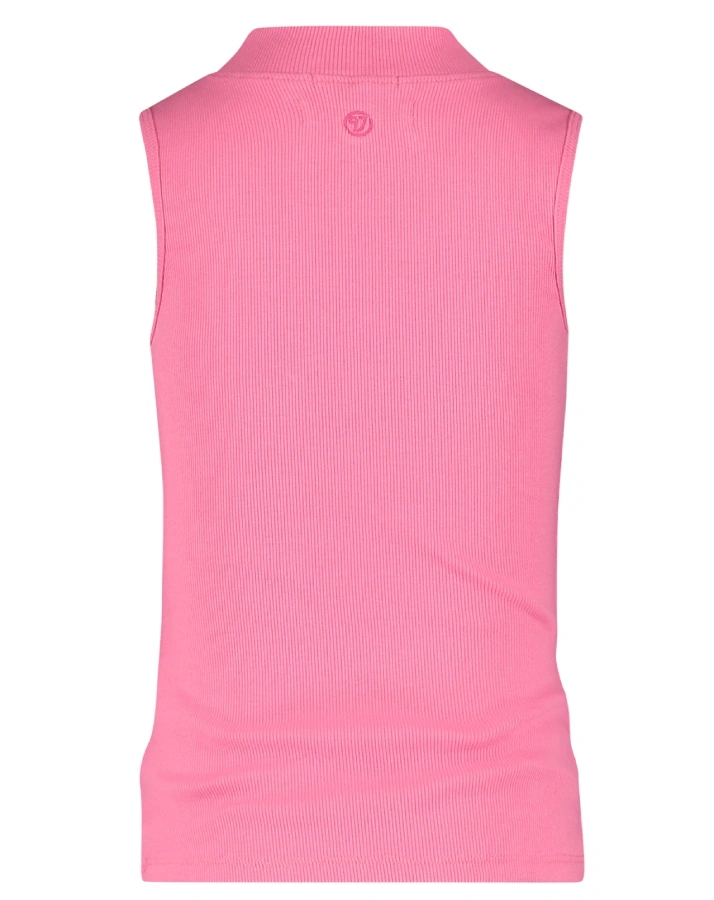 Top TNSL mit Rollkragen in neonpink