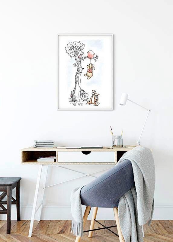 Komar Bild »Winnie the Pooh Hang on« Disney 1 Stk. tlg. Wandbild zur Dekoration im Kinderzimmer - ohne Rahmen