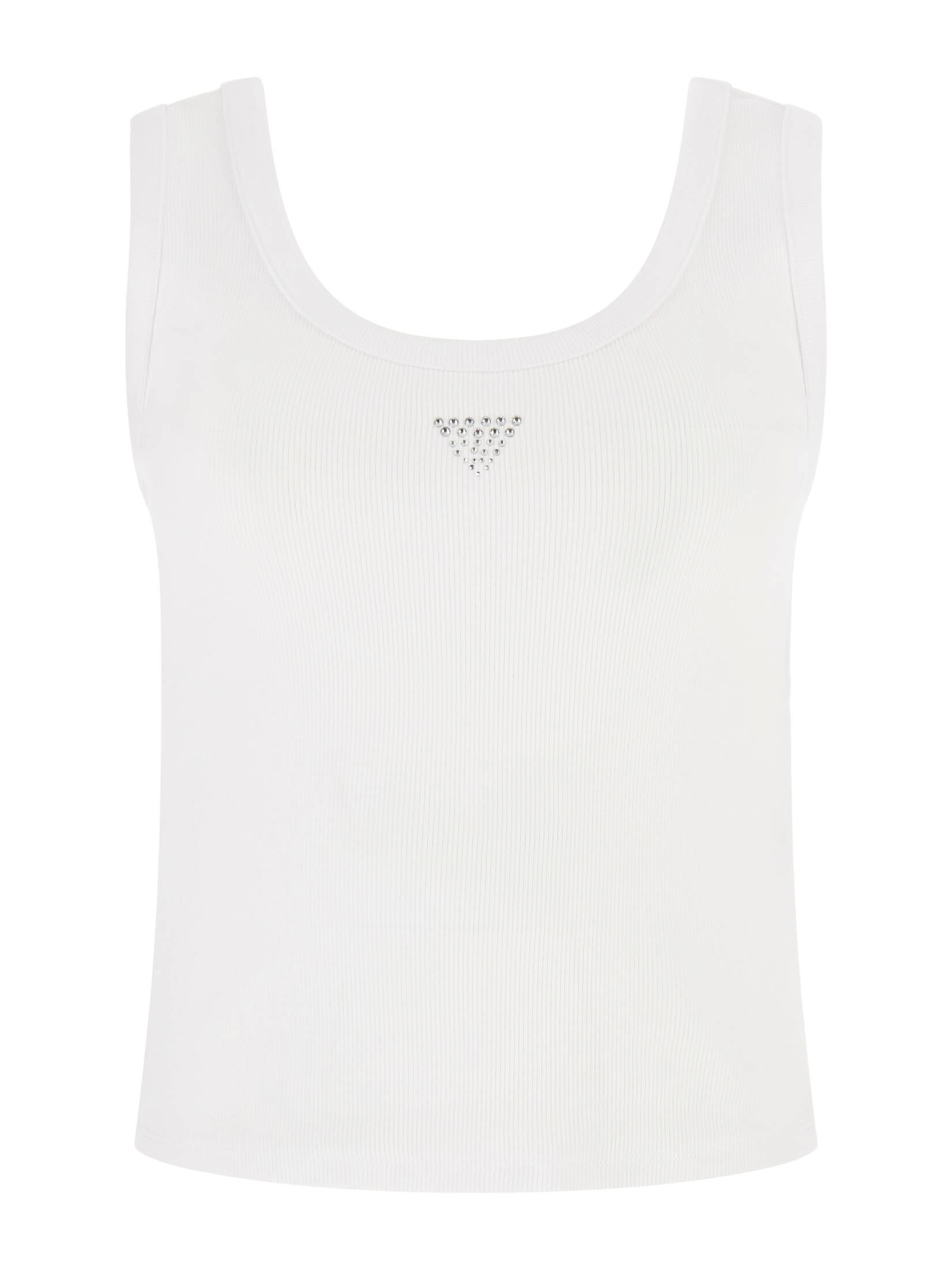 Guess| Damen Tanktop TRIANGLE BLING RIB TANK