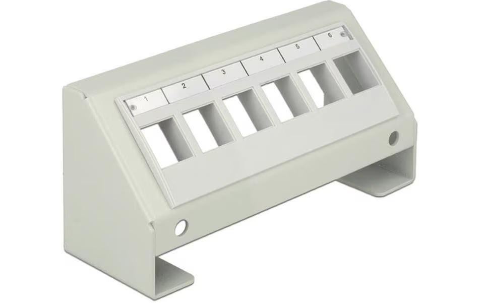 Gehäuse Keystone 6-Port Tischmontage-LeerpanelMultimedia-Panel für Keystone Module