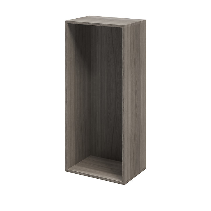 Caisson effet chêne grisé GoodHome Atomia H. 112,5 x L. 50 x P. 35 cm
