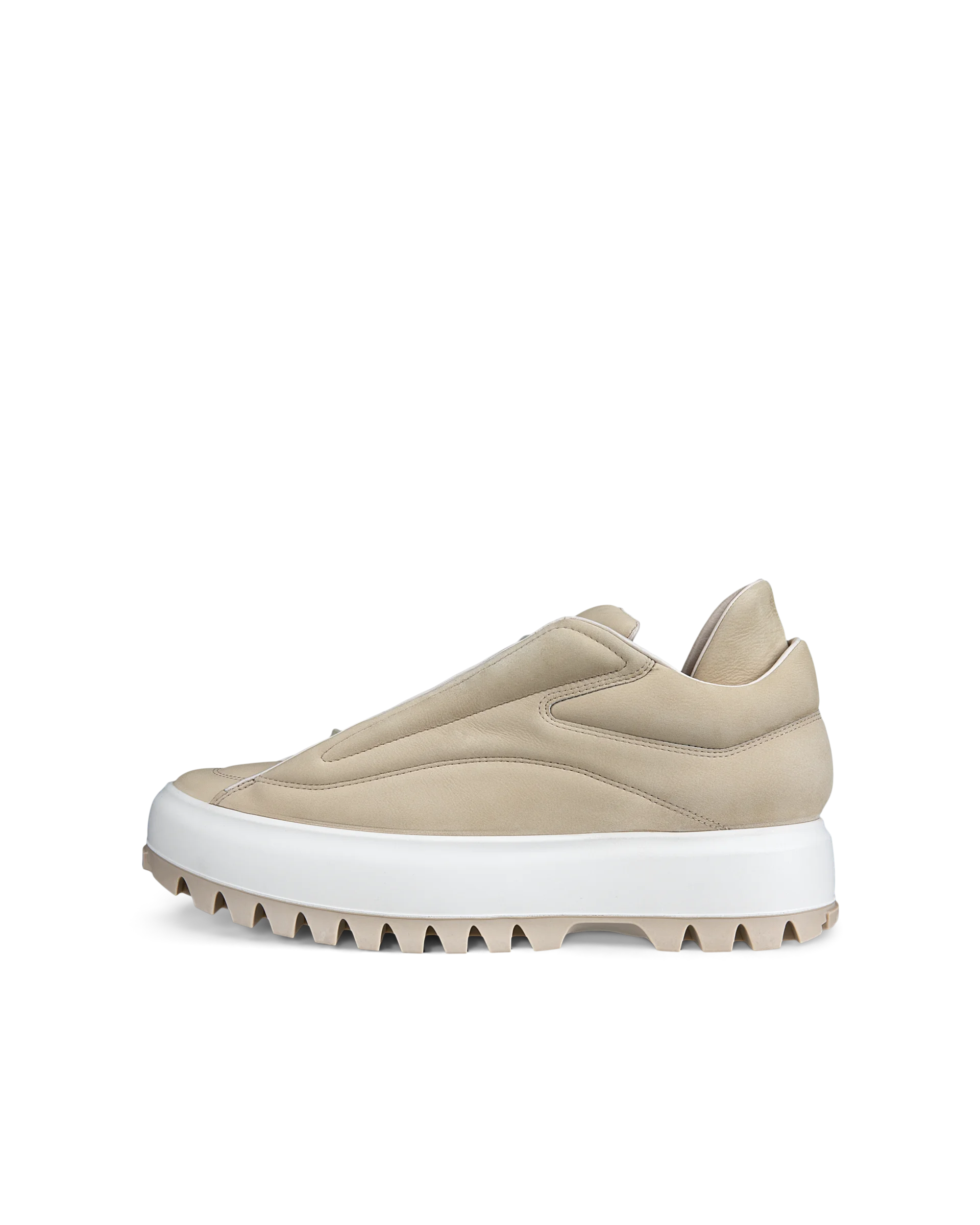 ECCO STREET ACE RAL7000 M Herren Sneaker aus Nubukleder Beige